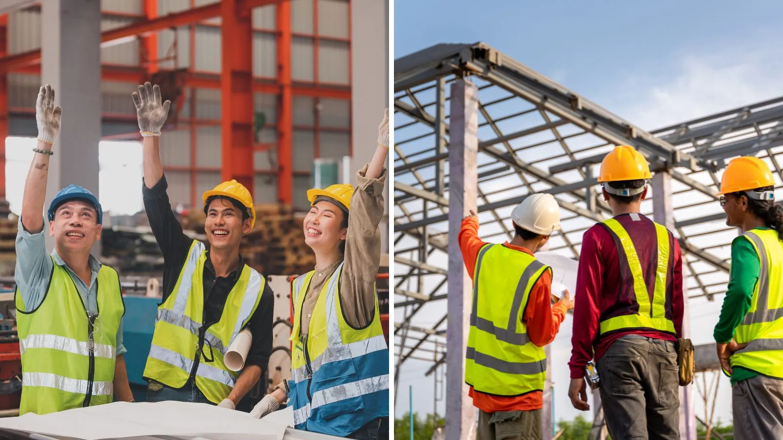 Pilipinas Steel Industries team on a construction site